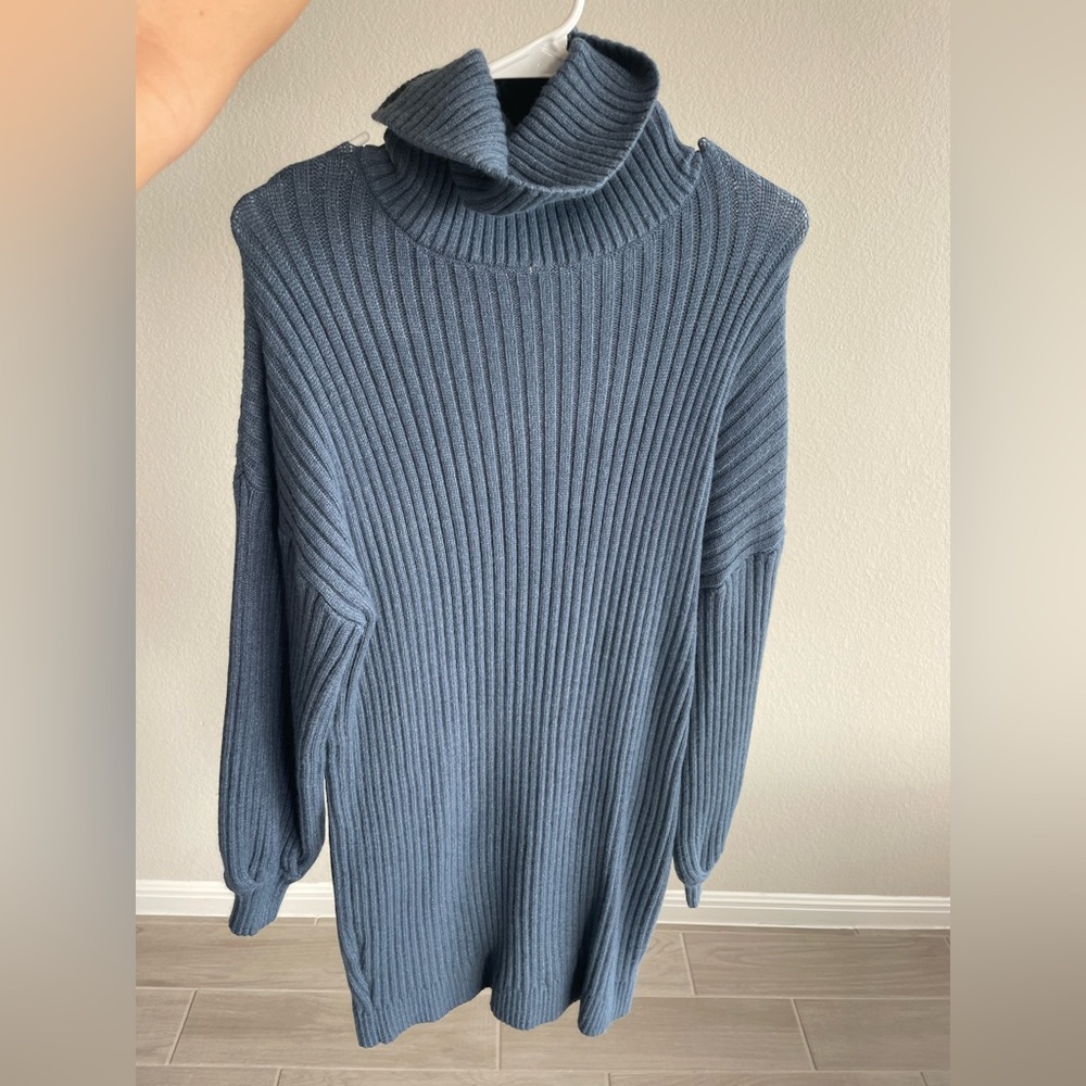 Blue Sweater Dress